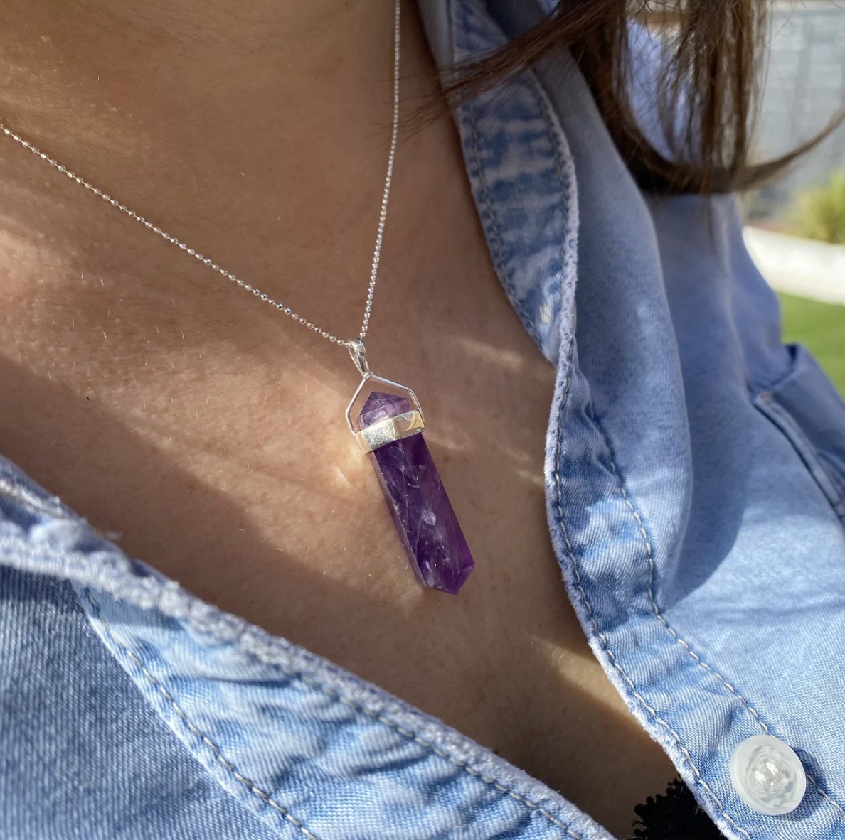 crystal pendant necklace