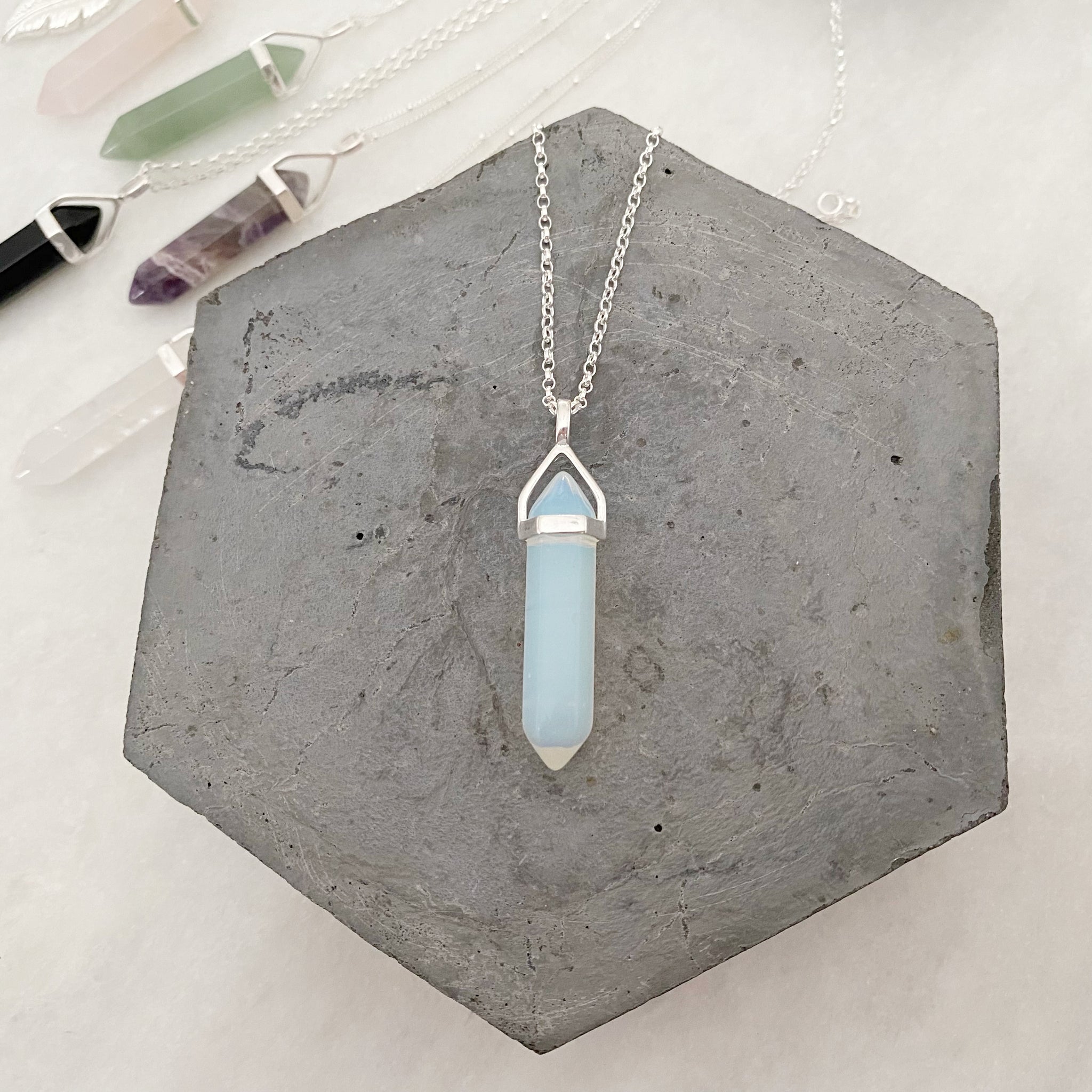 Apatite Sodalite Turquoise outlets Herkimer Diamond ReikI Copper Pendant Necklace Arrow