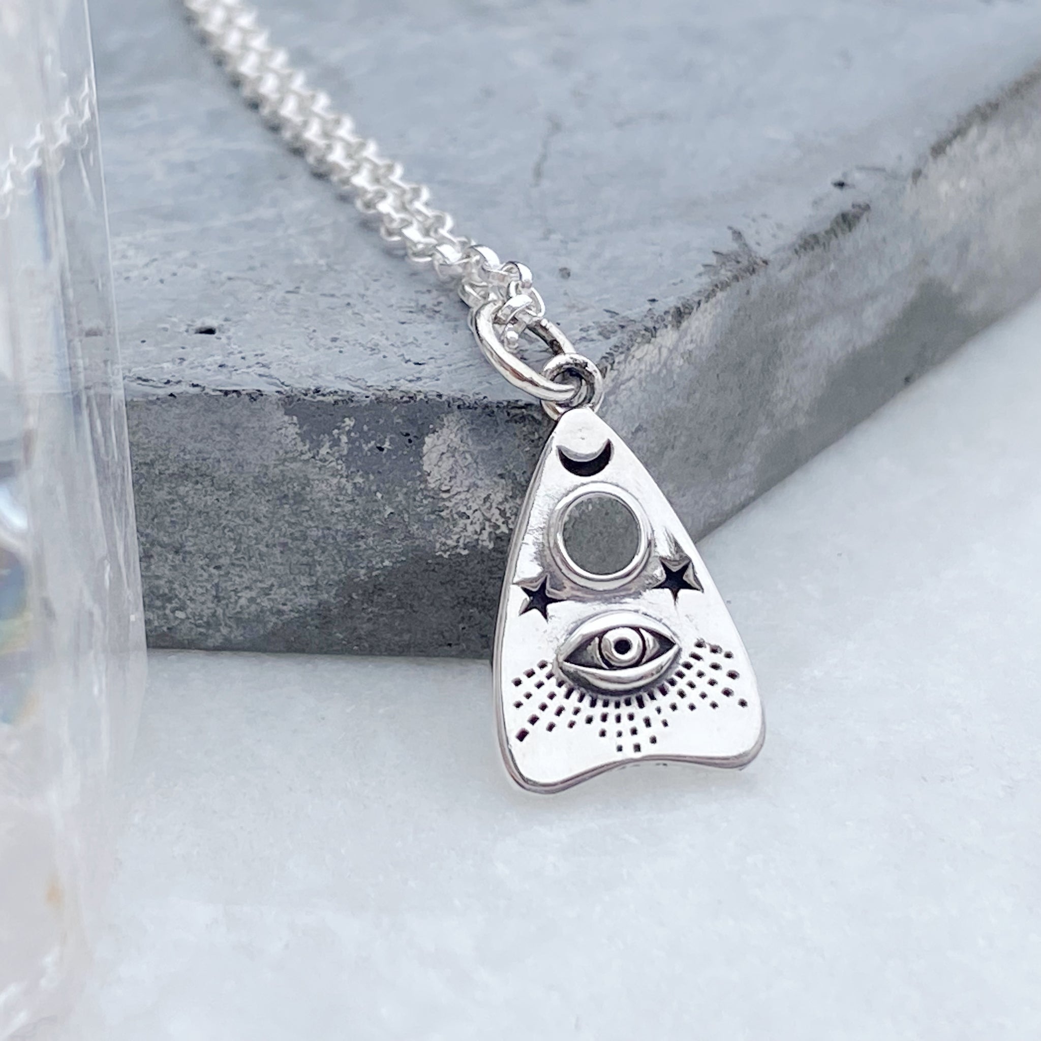 All Seeing Eye high quality Necklace in Sterling Silver