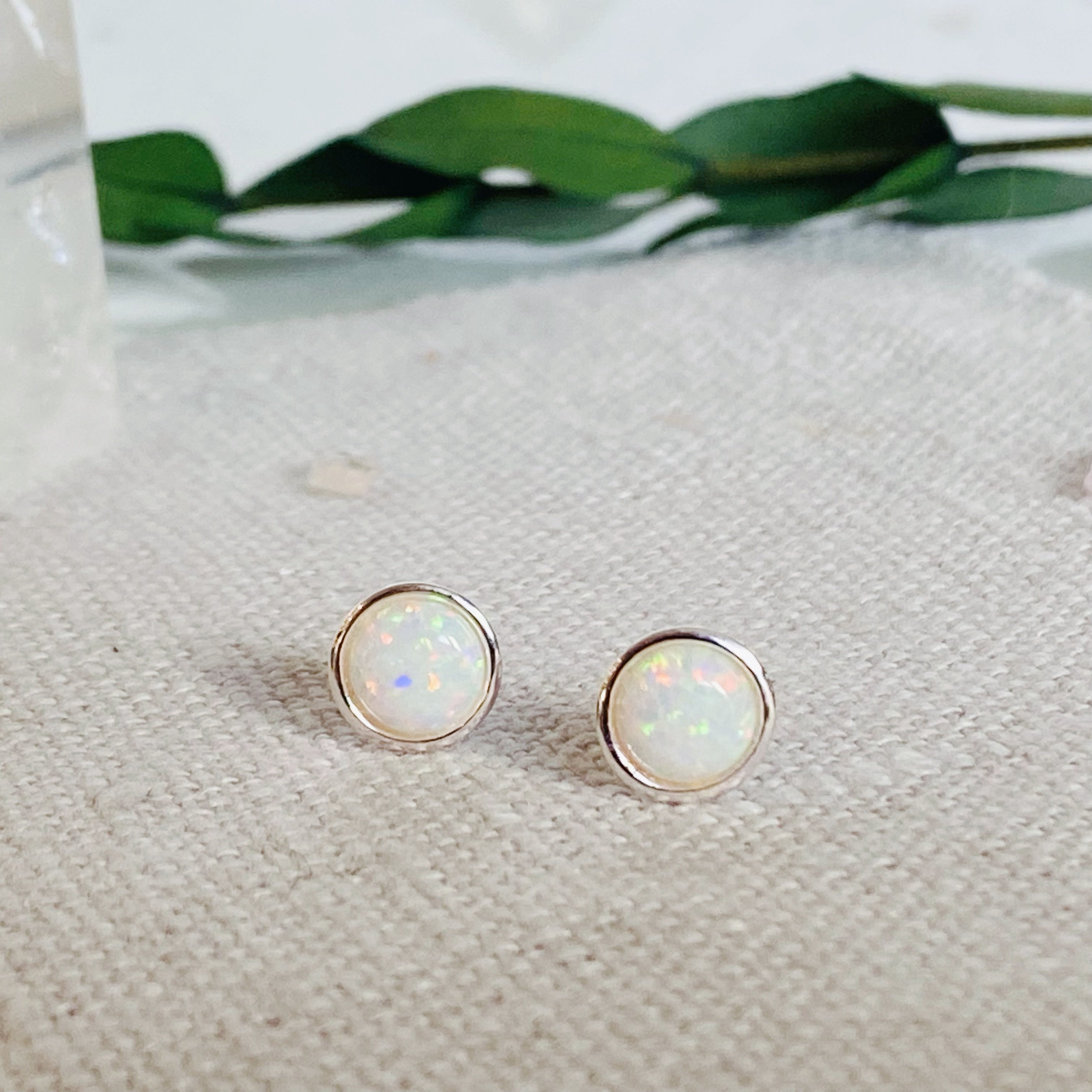 Buy 14K Gold Opal Studs Blue Opal Earrings Gold Stud Earrings Online in  India  Etsy